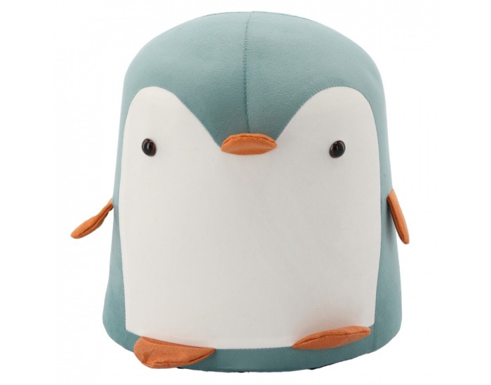 Taburet v tvare tučniaka Raino - modrá / biela