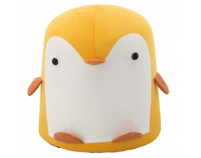 Taburet v tvare tučniaka Raino - žltá / biela