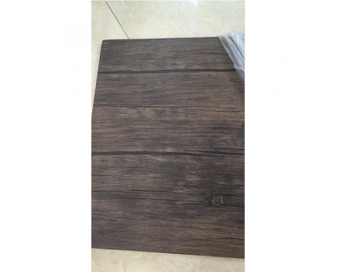 Jedálenský set Ramet 1+4 - čierna / vzor drevo