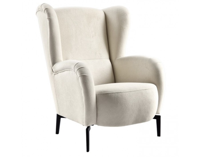 Kreslo (ušiak) Ramon - smotanová