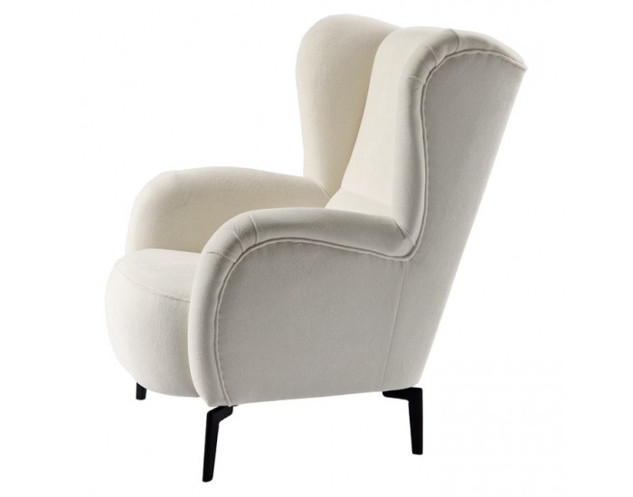 Kreslo (ušiak) Ramon - smotanová