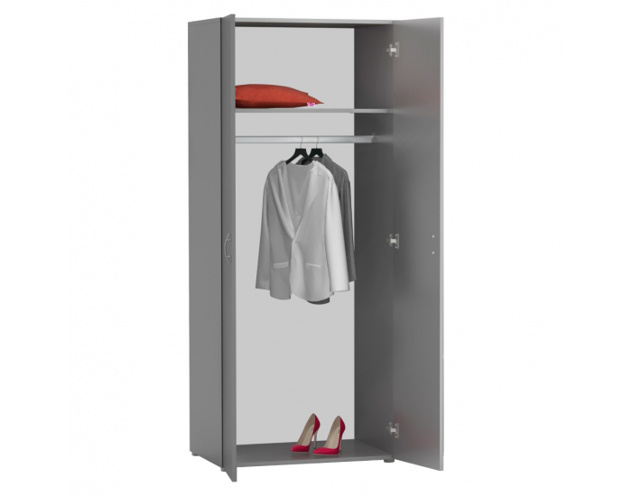 Dvojdverová šatníková skriňa Ramsa 2 - grafit