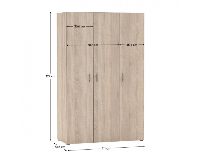 Študentská zostava Ramsa - dub sonoma / biela
