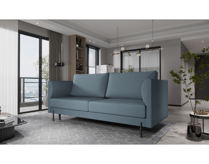 Rozkladacia pohovka s úložným priestorom Rasler - svetlosivá