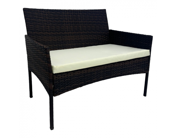 Záhradný nábytok z umelého ratanu Ratana 2 New - čierna / béžová