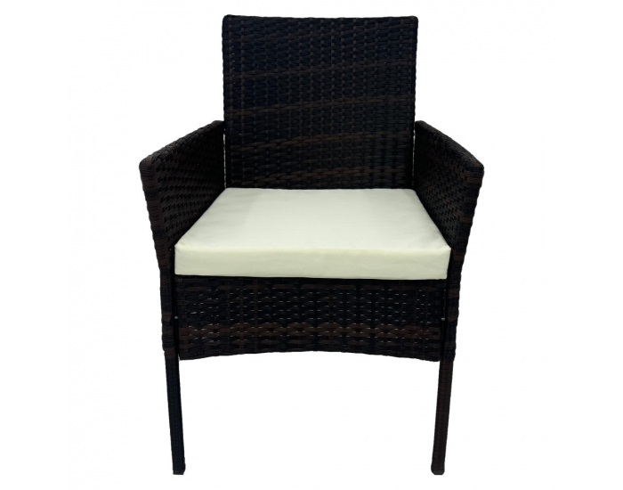 Záhradný nábytok z umelého ratanu Ratana 2 New - čierna / béžová