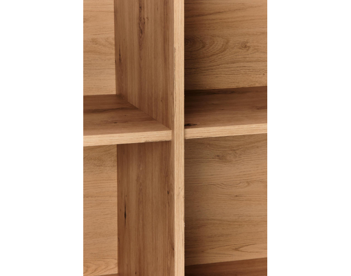 Dvojdverová komoda so zásuvkami Raven KM1 - dub artisan / čierna