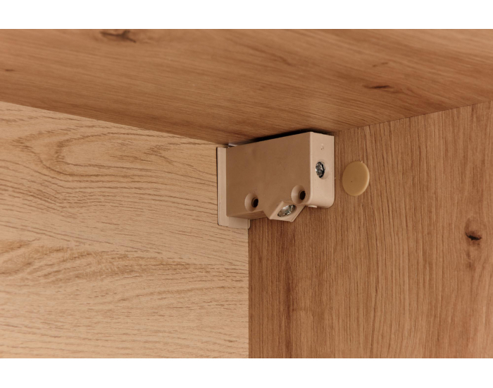 Polica Raven P1 - dub artisan / čierna