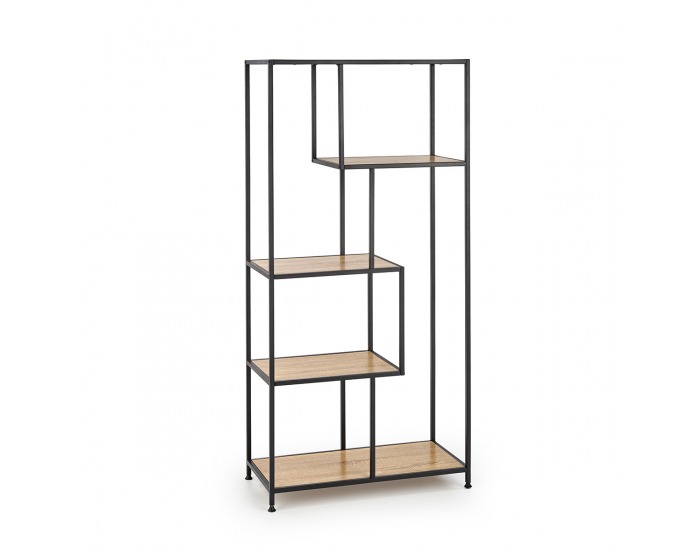 Regál REG-18 - dub sonoma / čierna