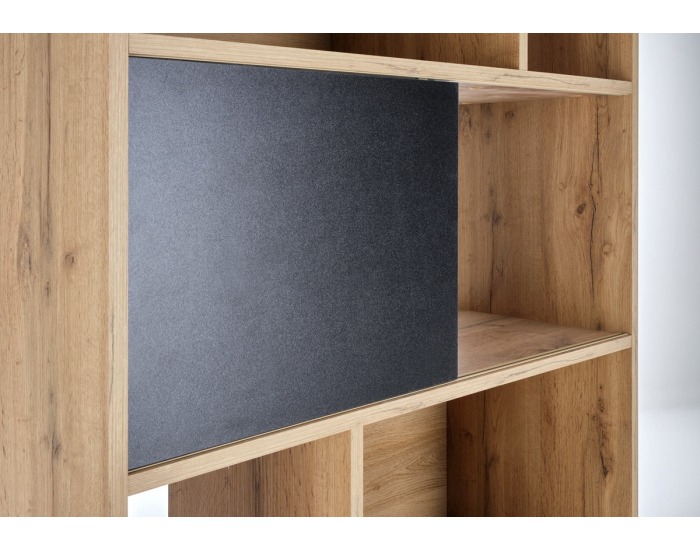 Regál Reg-22 - dub wotan / čierna