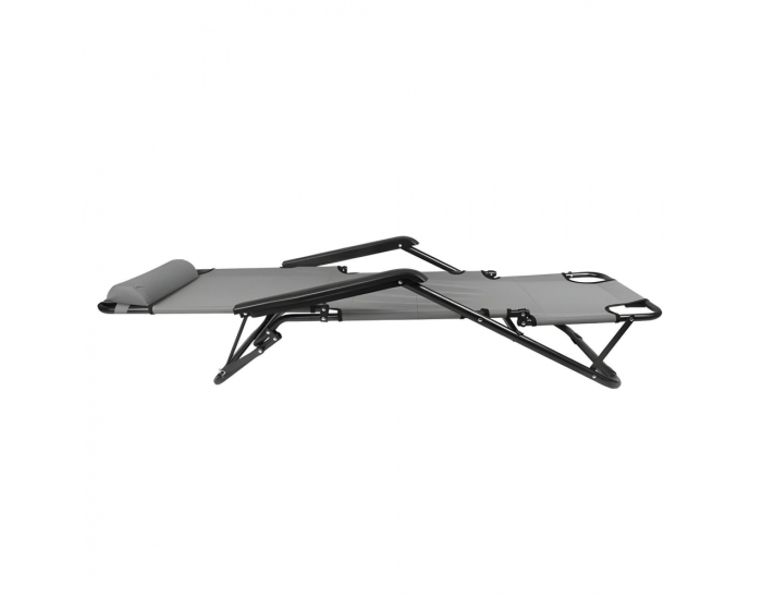 Záhradné lehátko Reged - sivá