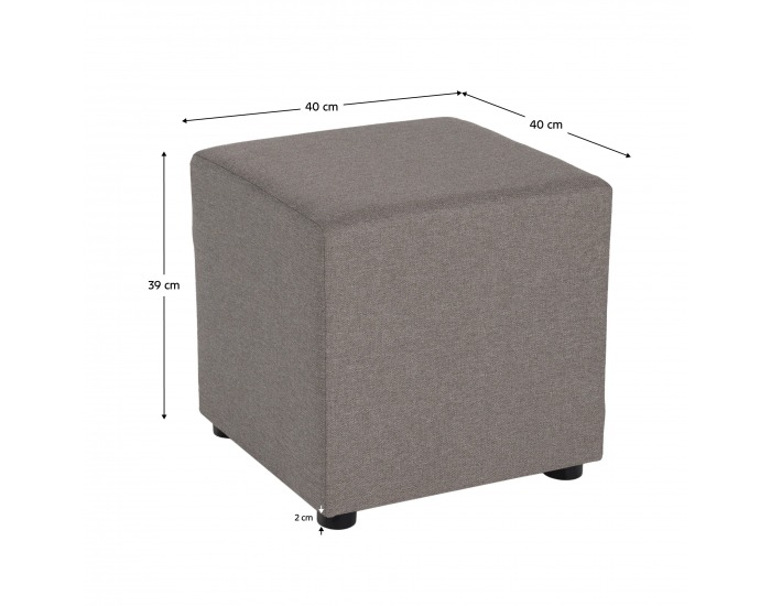 Taburetka Regor - sivobéžová taupe (Twist 03)