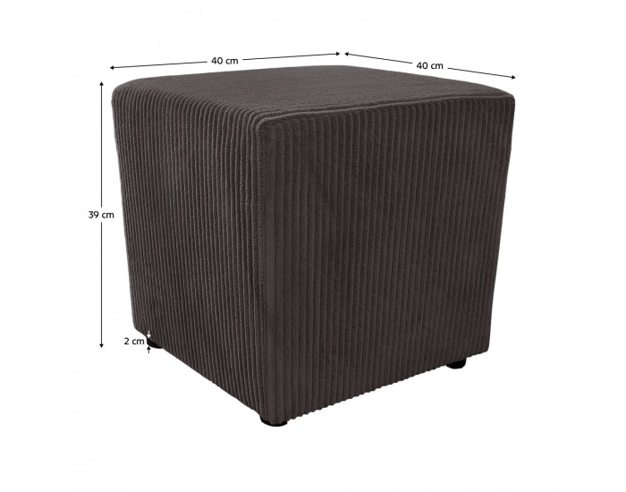 Taburetka Regory - hnedá