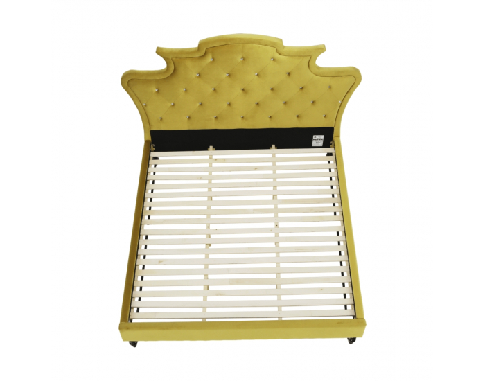 Manželská posteľ s roštom Reina 160x200 cm - zlatá