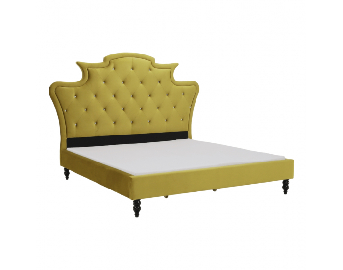 Manželská posteľ s roštom Reina 160x200 cm - zlatá