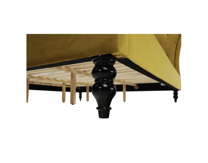 Manželská posteľ s roštom Reina 160x200 cm - zlatá