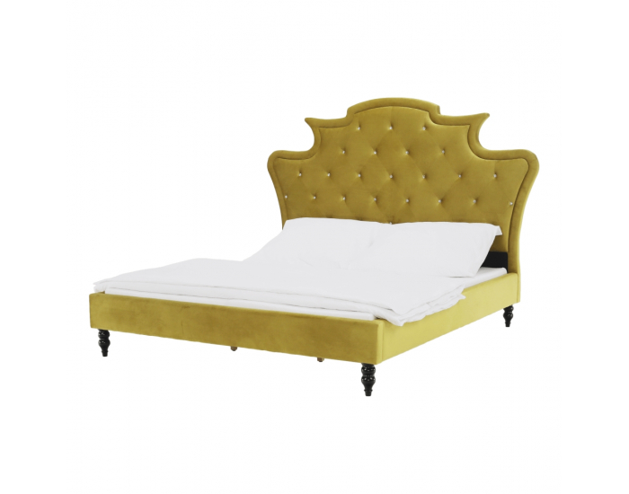 Manželská posteľ s roštom Reina 160x200 cm - zlatá