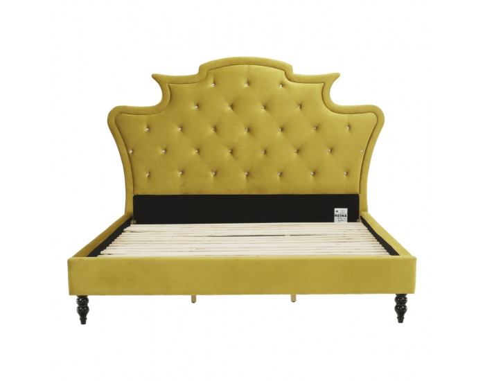 Manželská posteľ s roštom Reina 180x200 cm - zlatá