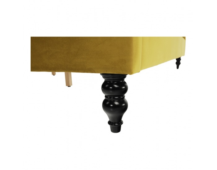 Manželská posteľ s roštom Reina 180x200 cm - zlatá