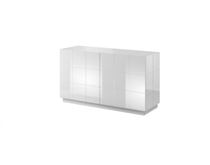 Dvojdverová komoda Reja KOM2D - biely lesk
