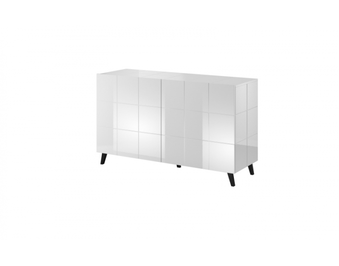 Dvojdverová komoda Reja KOM2D - biely lesk