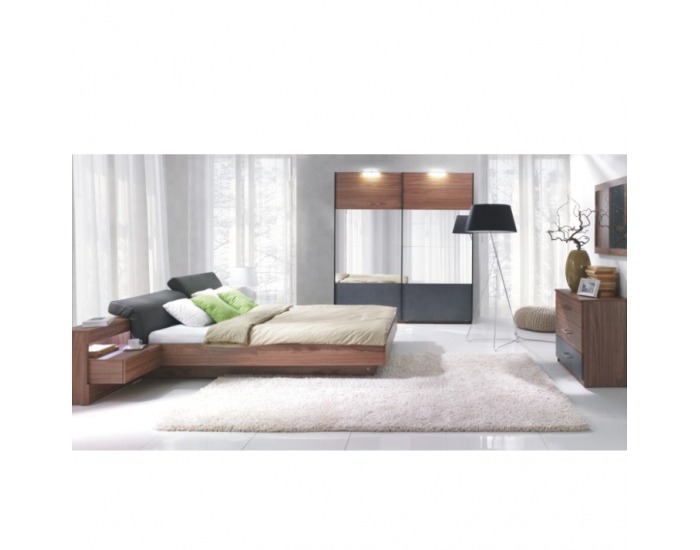 Spálňa Rekato 160x200 cm - orech / grafit