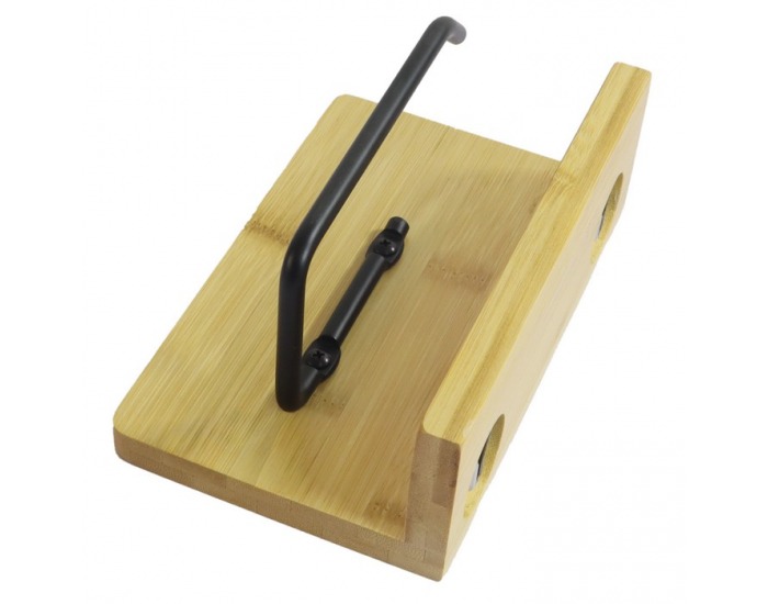 Držiak na toaletný papier Rekusi - hnedá / čierna