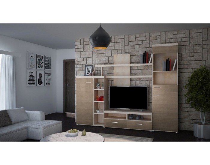 Obývacia stena Kaja - dub sonoma / avola grey