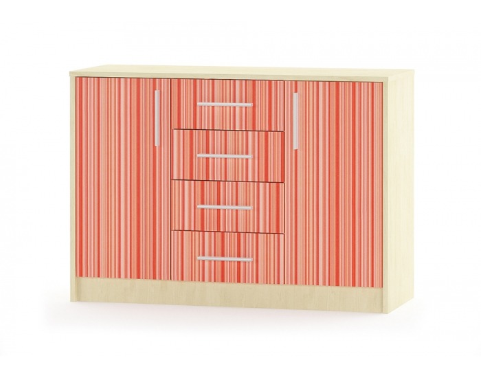 Komoda Simba - rainbow oranžový