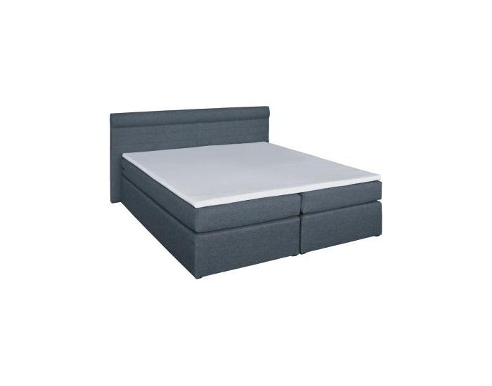 Čalúnená manželská posteľ s matracmi Torino 160 - grafit (comfort)