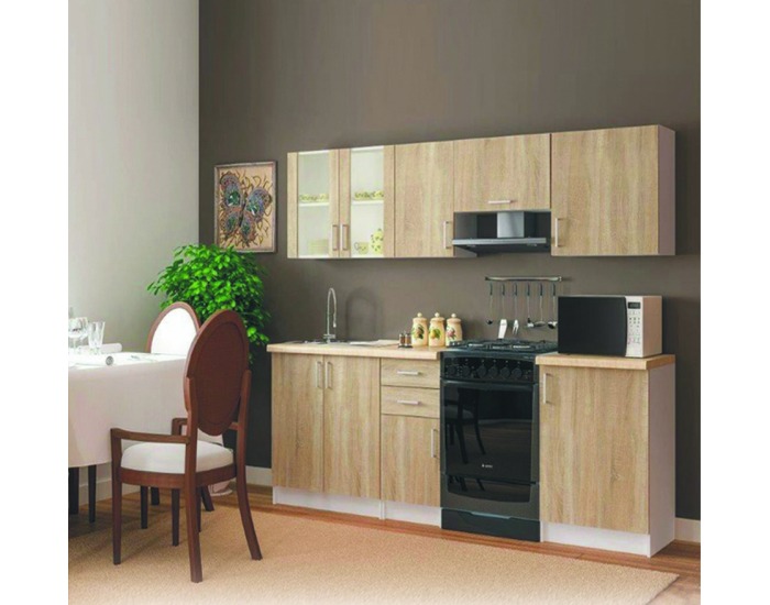 Kuchyňa Vika 180+60 - dub sonoma