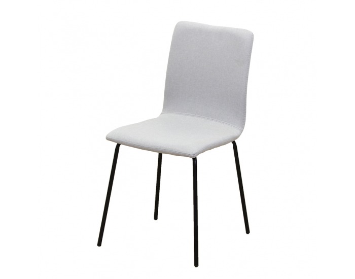 Jedálenská stolička Renita - svetlosivá / čierna