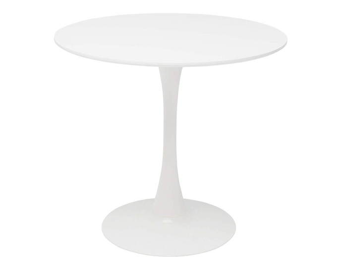 Okrúhly jedálenský stôl Reventon 80 - biela matná