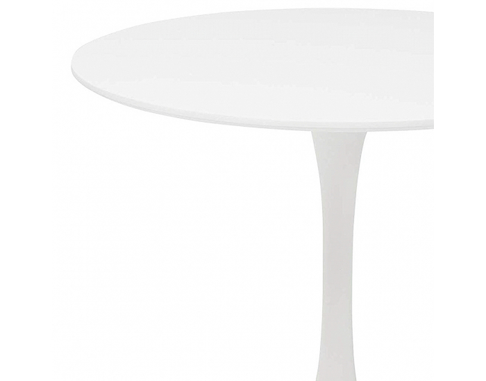 Okrúhly jedálenský stôl Reventon New 80 - biela matná