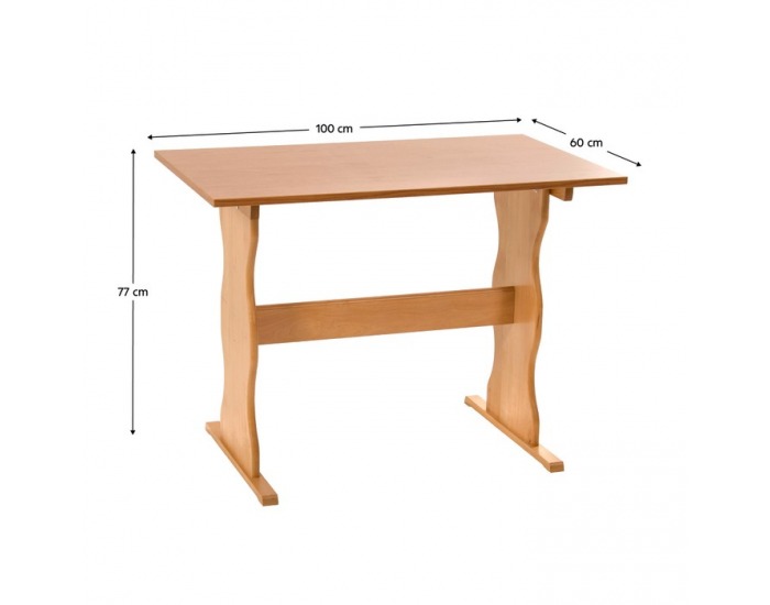 Jedálenský stôl Revik 100x60 cm - jelša