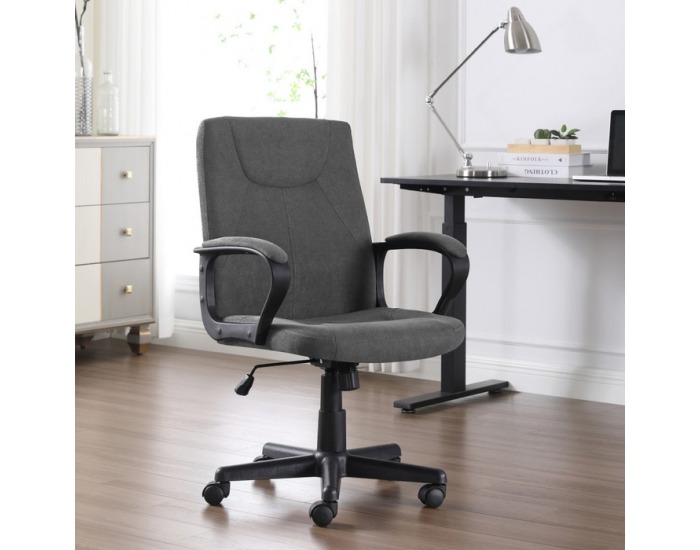 Kancelárske kreslo Revin - tmavosivá / čierna