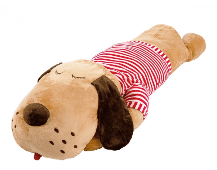 Plyšový psík Rexo Typ 3 140 cm - hnedá / červená