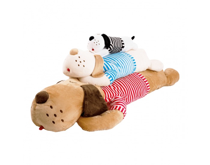 Plyšový psík Rexo Typ 3 140 cm - hnedá / červená