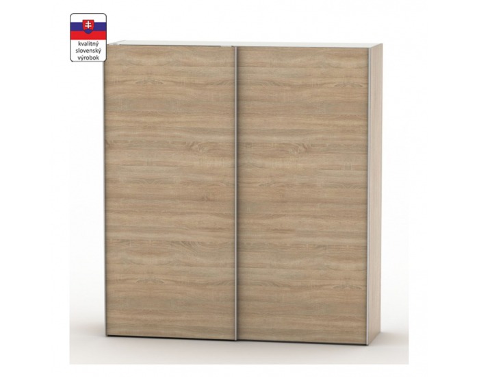 Šatníková skriňa s posuvnými dverami Ria 200 - dub riviera