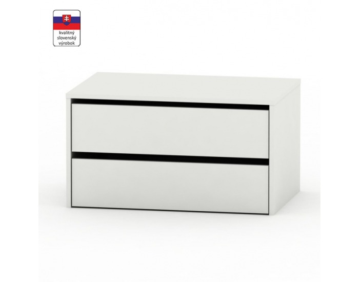 Kontajner do šatníkovej skrine Ria VVS-001-00 - biela