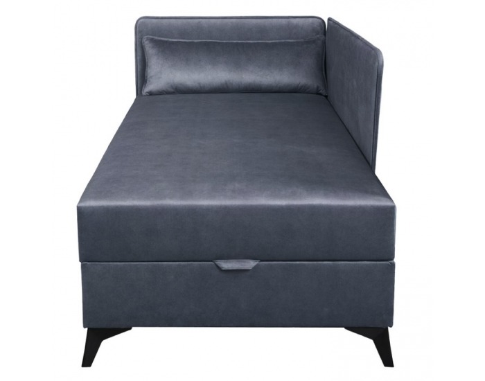 Jednolôžková posteľ (váľanda) s úložným priestorom Rinun - modrá