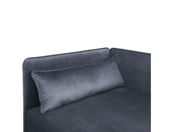 Jednolôžková posteľ (váľanda) s úložným priestorom Rinun - modrá