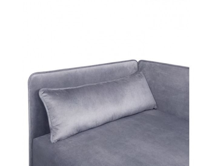 Jednolôžková posteľ (váľanda) s úložným priestorom Rinun - sivofialová