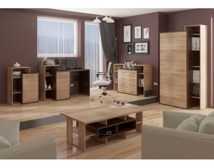 Pracovňa Rio - sonoma tmavá / sonoma svetlá