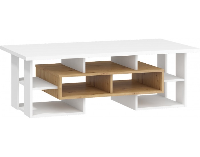 Konferenčný stolík Rio RIO-11 - dub artisan / biela
