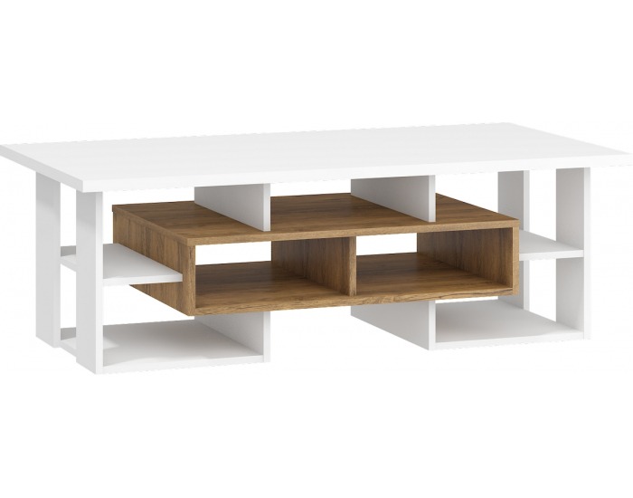 Konferenčný stolík Rio RIO-11 - dub burgundský / biela