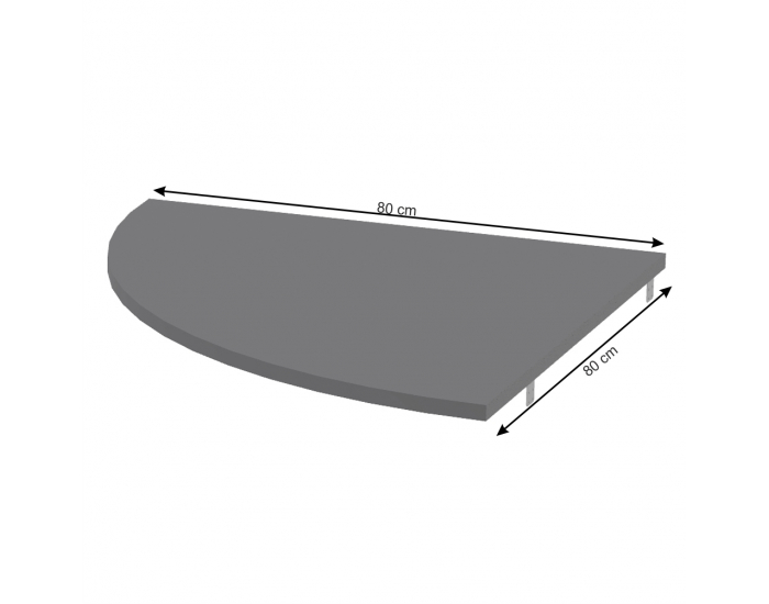 Rohová stolová spojka Rioma New Typ 13 - grafit