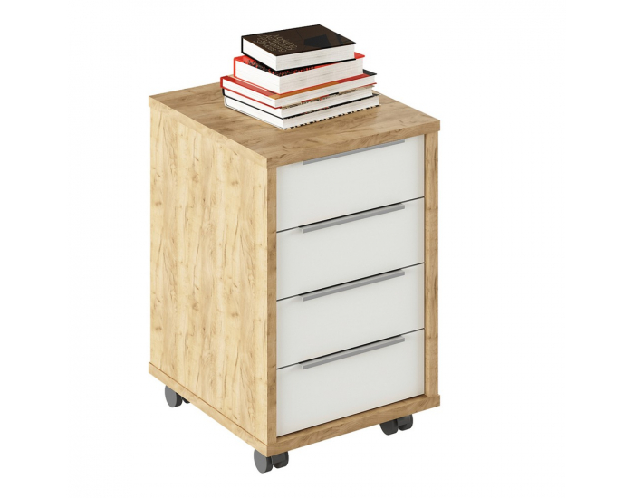 Pracovňa Rioma - dub artisan / biela