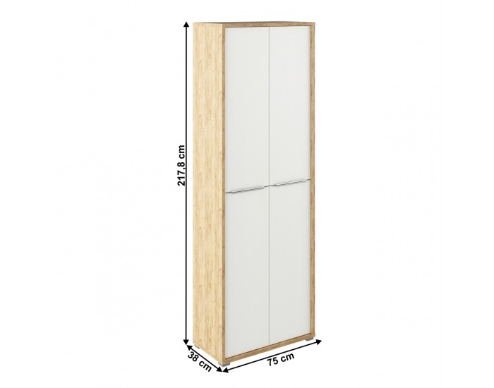Policová skriňa Rioma Typ 5 - dub artisan / biela