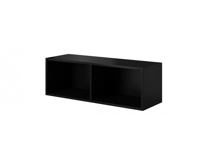 Polica na stenu Roco RO2 - čierna